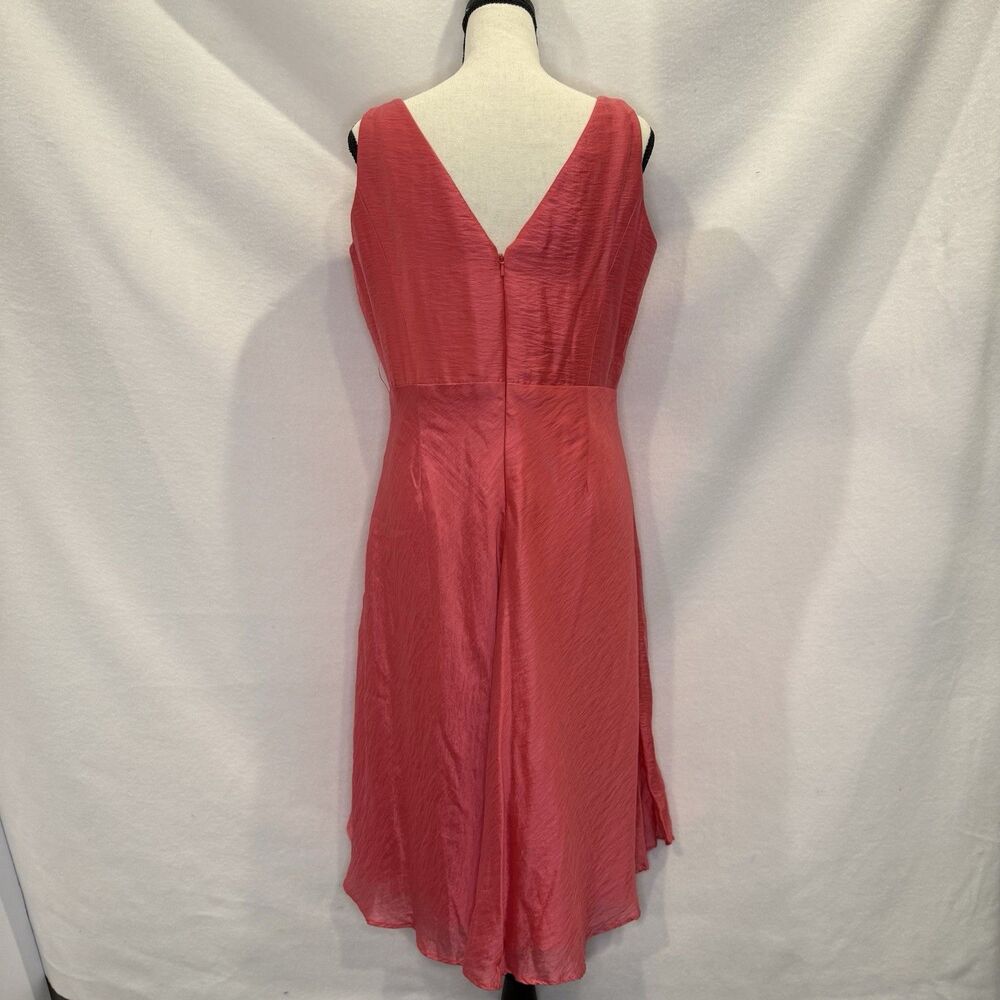 WTOO by Watters and Watters Womens Size 12 Pink Coral Cocktail Dress - Picture 2 of 8